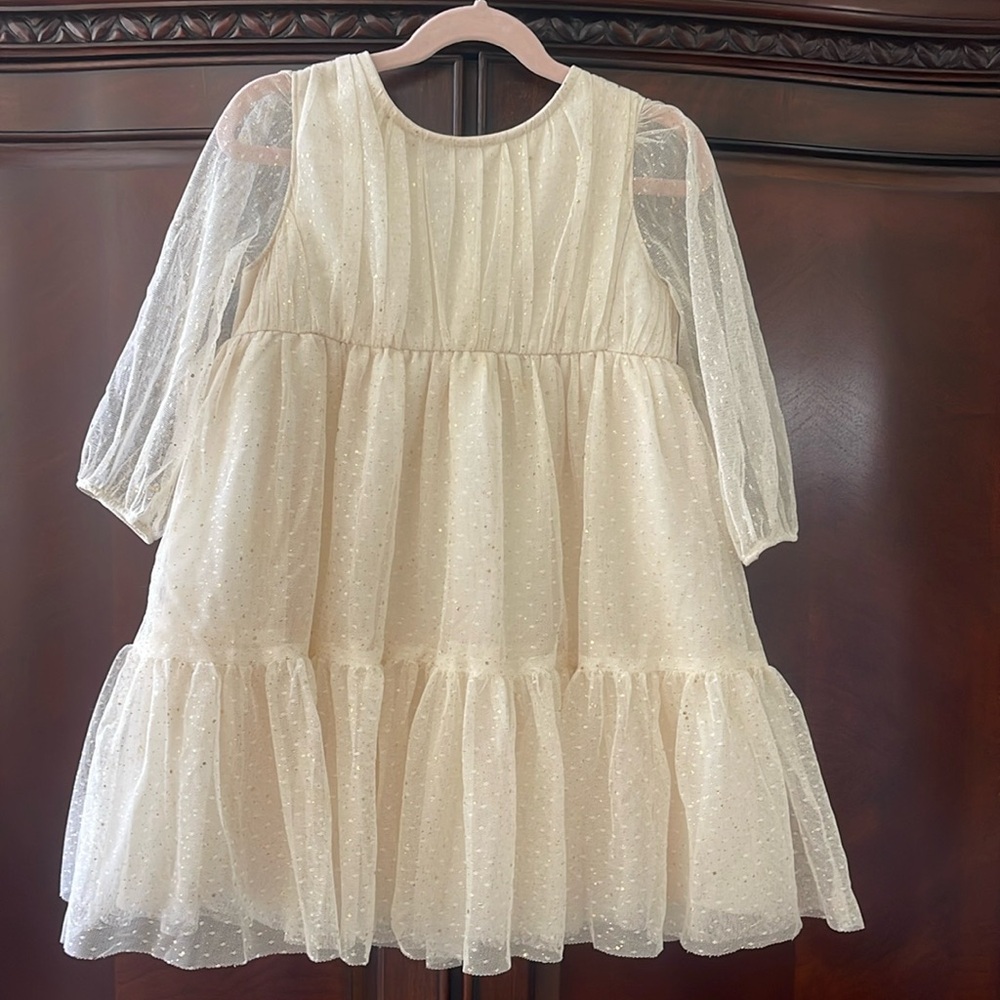 Cat&Jack gold sparkly dress